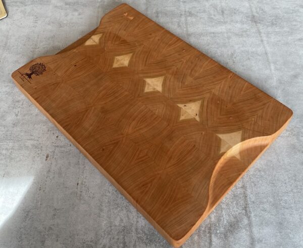 Cherry End Grain Chopping Board - Image 7