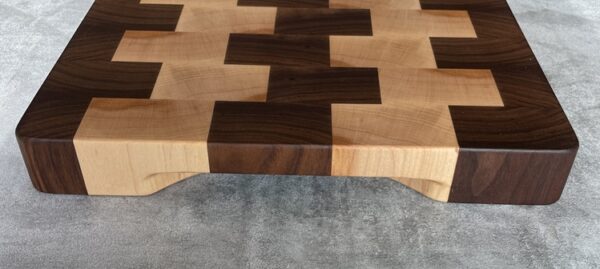Maple And Walnut End Grain Chopping Board - Image 5
