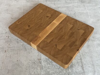 Oak and Maple End Grain Chopping Board