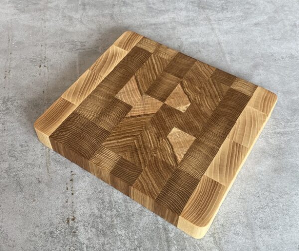 Oak and Ash End Grain Chopping Board