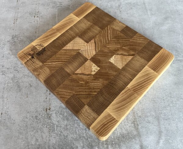 Oak and Ash End Grain Chopping Board - Image 7