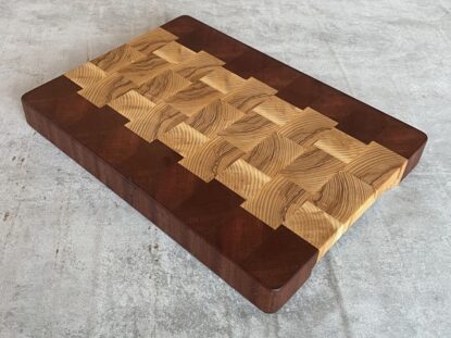 Ash and Sapele End Grain Chopping Board