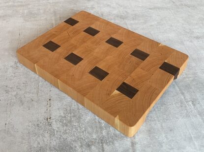 Cherry And Walnut End Grain Chopping Board