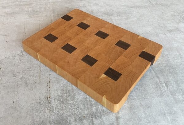 Cherry And Walnut End Grain Chopping Board