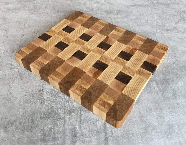 American White Oak, Ash, Beech, Cherry, Oak And Walnut End Grain Chopping Board