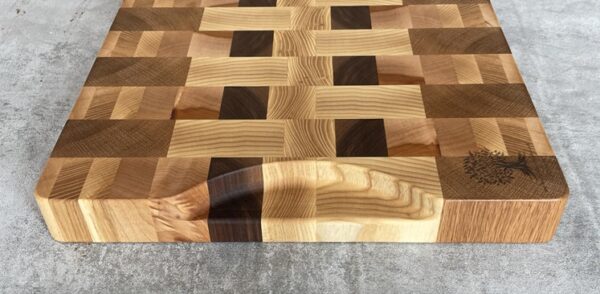 American White Oak, Ash, Beech, Cherry, Oak And Walnut End Grain Chopping Board - Image 11