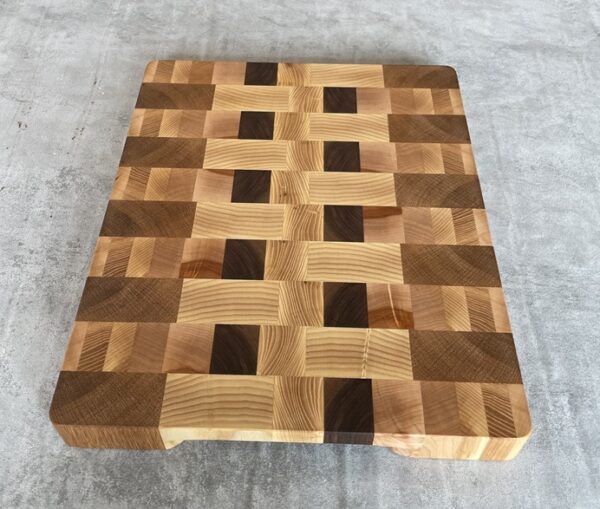 American White Oak, Ash, Beech, Cherry, Oak And Walnut End Grain Chopping Board - Image 4