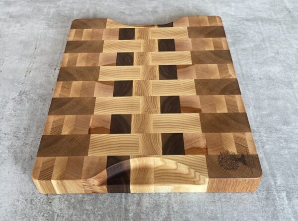 American White Oak, Ash, Beech, Cherry, Oak And Walnut End Grain Chopping Board - Image 9