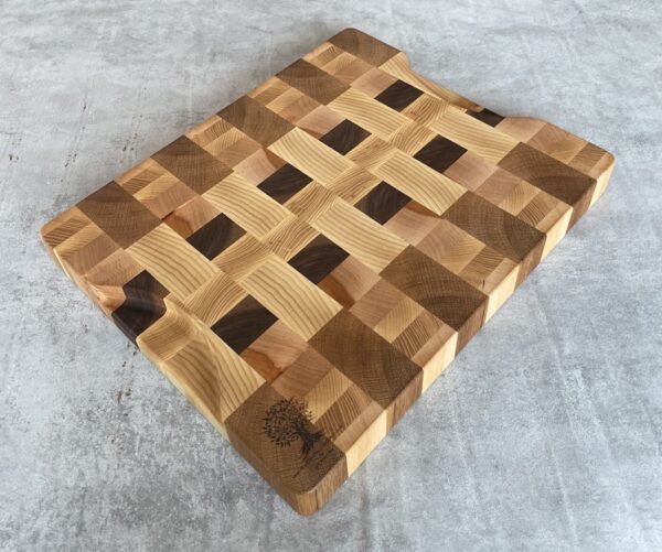 American White Oak, Ash, Beech, Cherry, Oak And Walnut End Grain Chopping Board - Image 10