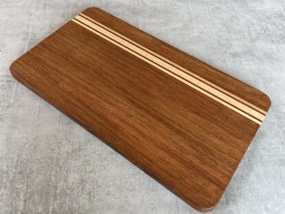 Jatoba and American White Oak Serving Board with Padauk Highlighted Strips